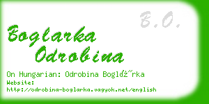 boglarka odrobina business card